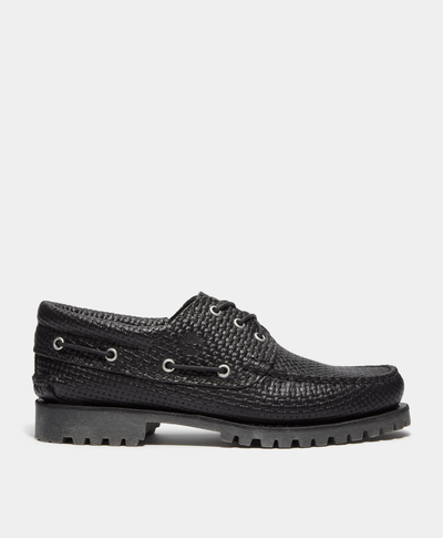 Zapatos Authentic Boat Shoe Para Hombre, Negro