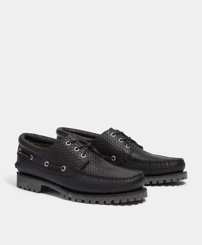 Zapatos Authentic Boat Shoe Para Hombre, Negro