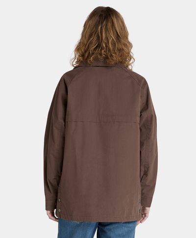 Abrigo Barn Impermeable Waterproof Para Mujer, Café