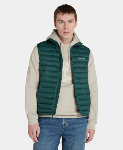 Chaleco DWR: Repelente al Agua Para Hombre, Verde