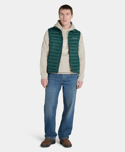 Chaleco DWR: Repelente al Agua Para Hombre, Verde