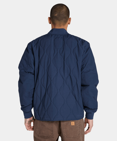 Chamarra Acolchada Repelente al agua Relaxed Fit Hombre, Azul