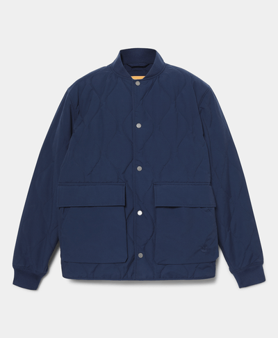 Chamarra Acolchada Repelente al agua Relaxed Fit Hombre, Azul