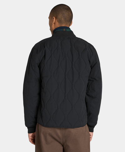 Chamarra Acolchada Repelente al agua Relaxed Fit Hombre, Negro