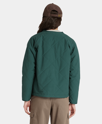 Chamarra Acolchada DWR: Repelente al Agua Relaxed Fit Para Mujer, Verde