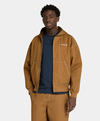 Chamarra Bomber De Lona Unisex, Amarillo