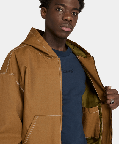 Chamarra Bomber De Lona Unisex, Amarillo