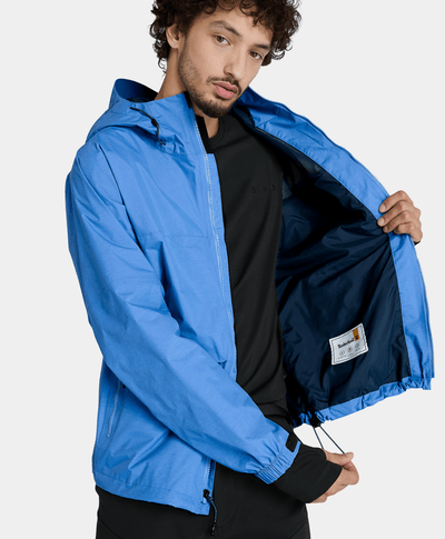Chamarra Mobi Flex Impermeable Waterproof Para Hombre, Azul
