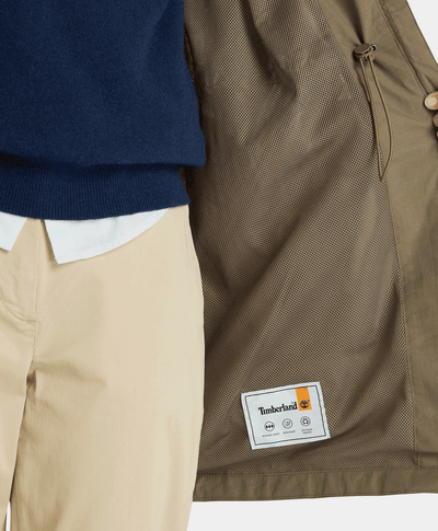 Chamarra Parka Relaxed Fit Impermeable Waterproof Para Mujer, Café