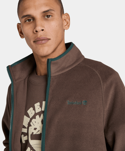 Chamarra Polar Para Hombre, Café