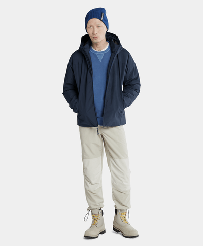 Chamarra Repelente Al Agua Regular Fit Para Hombre, Azul