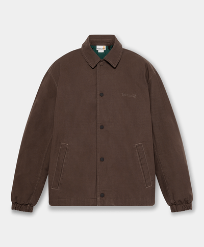 Chamarra Washed Duck Canvas Unisex, Café