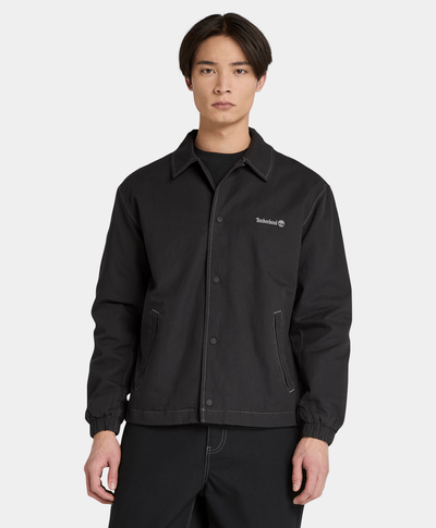 Chamarra Washed Duck Canvas Unisex, Negro