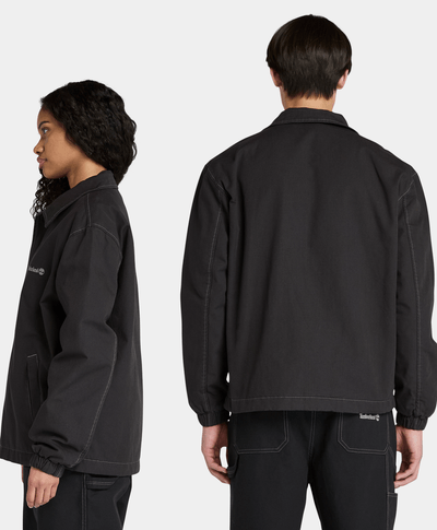 Chamarra Washed Duck Canvas Unisex, Negro