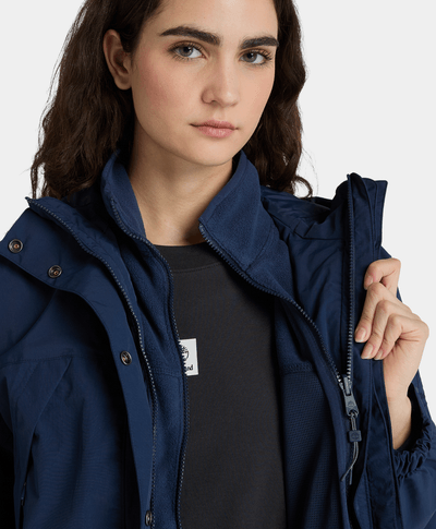 Chamarra Winnick 3-En-1 Impermeable Waterproof Para Mujer, Azul