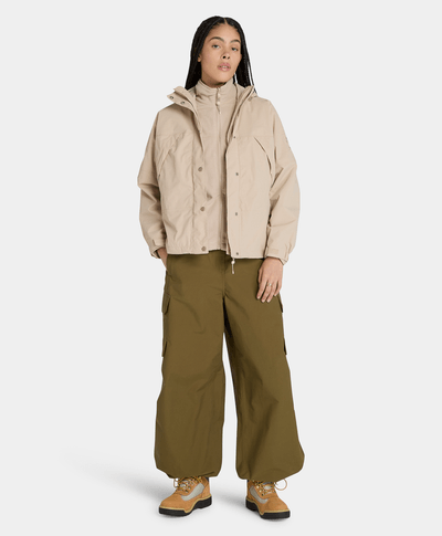 Chamarra Winnick 3-En-1 Impermeable Waterproof Para Mujer, Beige