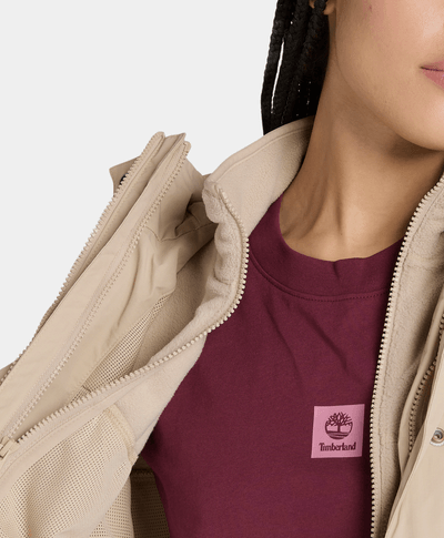 Chamarra Winnick 3-En-1 Impermeable Waterproof Para Mujer, Beige