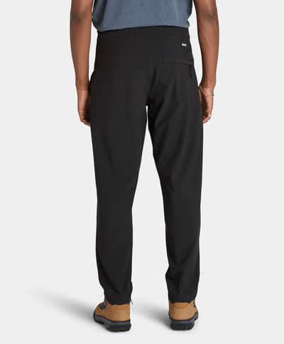 Pantalones Elásticos De Secado Rápido Relaxed Tapered Fit Para Hombre, Negro