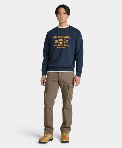 Sudadera Brushaback Regular Fit Para Hombre, Azul