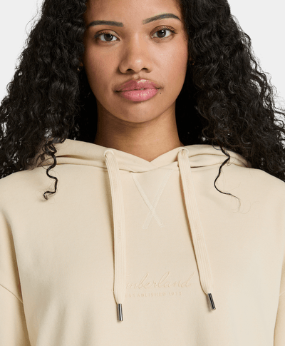 Sudadera Comfort Relaxed Fit Para Mujer, Blanco