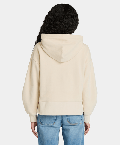 Sudadera Comfort Relaxed Fit Para Mujer, Blanco