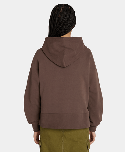 Sudadera Comfort Relaxed Fit Para Mujer, Café