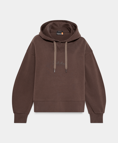 Sudadera Comfort Relaxed Fit Para Mujer, Café