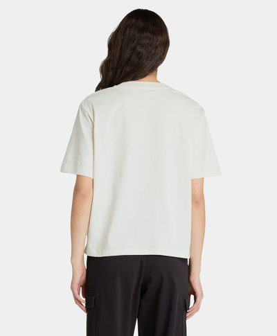 Playera Regular Fit Grafico Para Mujer, Beige