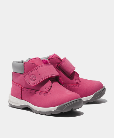 Bota Toddler Timber Tykes Mid Hook & Loop, Rosa