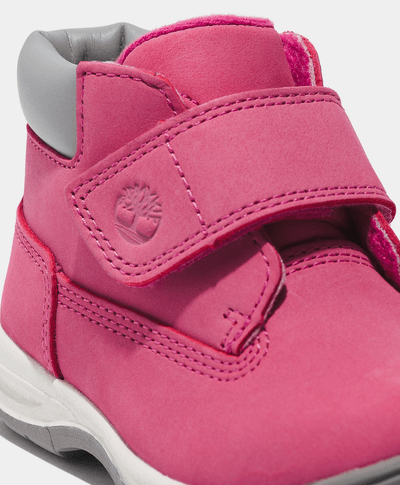 Bota Toddler Timber Tykes Mid Hook & Loop, Rosa