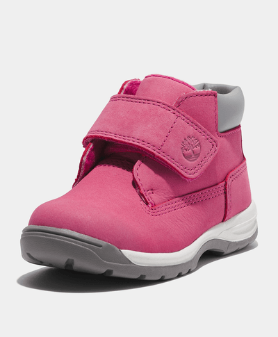 Bota Toddler Timber Tykes Mid Hook & Loop, Rosa