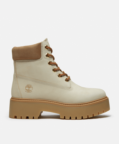 Botas impermeables con plataforma Stone Street para mujer, Beige