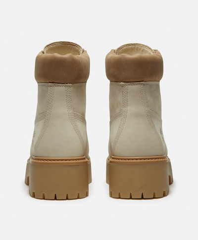 Botas impermeables con plataforma Stone Street para mujer, Beige
