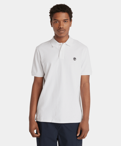 Polo Millers River Piqué para Hombre, Blanco