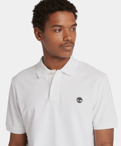 Polo Millers River Piqué para Hombre, Blanco