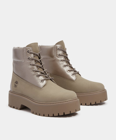 Botas Stone Street 6 Inch Impermeables Waterproof Para Mujer, Gris