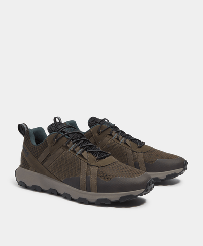 Tenis Winsor Trail Low Impermeables Waterproof Para Hombre, Café