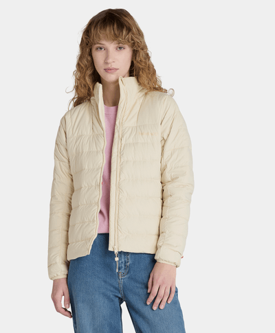 Chamarra Ligera Regular Fit Para Mujer, Beige