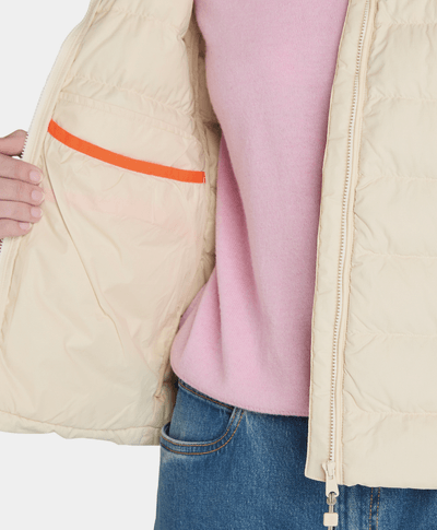 Chamarra Ligera Regular Fit Para Mujer, Beige