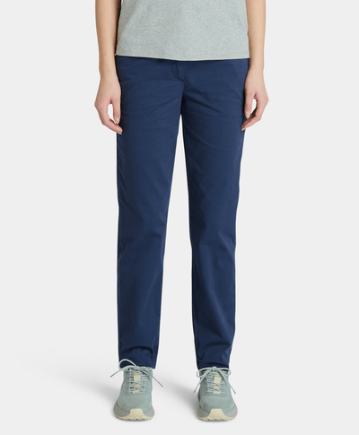 Pantalón Chino Slim Fit Para Mujer, Azul