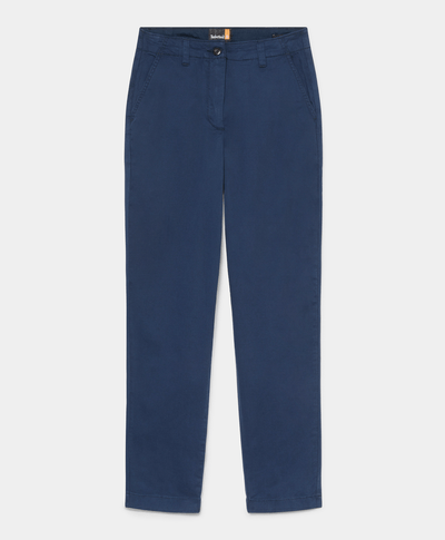 Pantalón Chino Slim Fit Para Mujer, Azul
