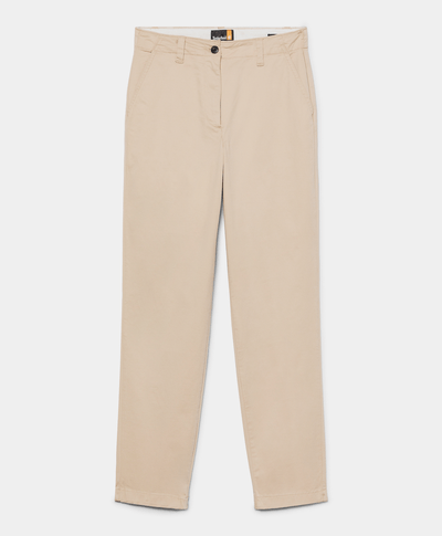 Pantalón Chino Slim Fit Para Mujer, Beige