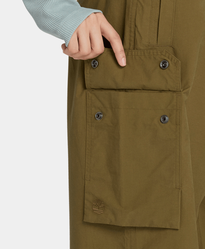 Pantalón Parachute Para Invierno Para Mujer, Verde