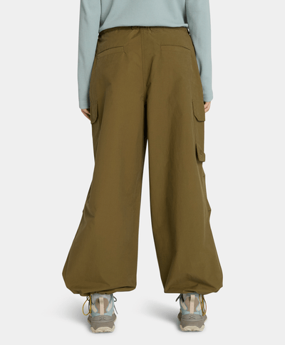 Pantalón Parachute Para Invierno Para Mujer, Verde