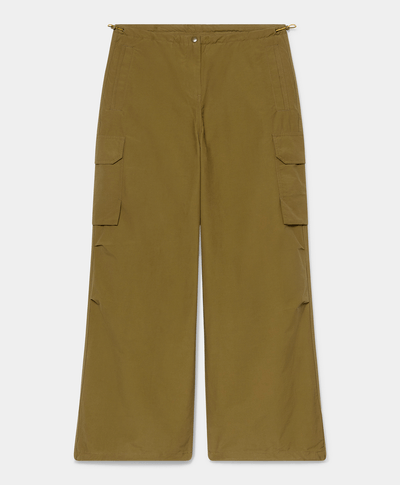 Pantalón Parachute Para Invierno Para Mujer, Verde