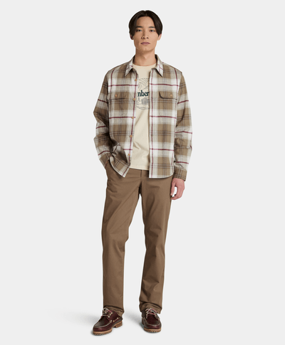 Playera Con Grafico Para Hombre, Beige