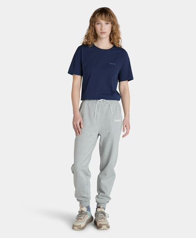 Playera Con Logo Bordado Regular Fit Para Mujer, Azul