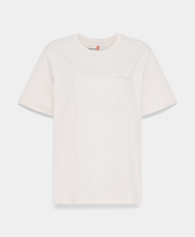 Playera Con Logo Bordado Regular Fit Para Mujer, Blanco