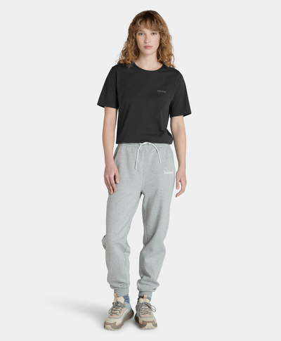 Playera Con Logo Bordado Regular Fit Para Mujer, Negro