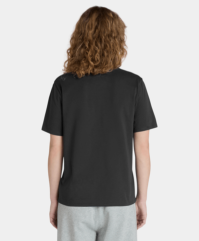 Playera Con Logo Bordado Regular Fit Para Mujer, Negro